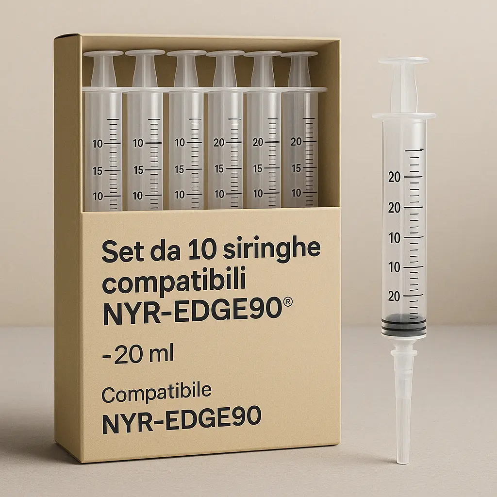 Set da 10 siringhe compatibili NYR-EDGE90® – 20 ml